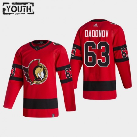 Kinder Eishockey Ottawa Senators Trikot Evgenii Dadonov 63 2020-21 Reverse Retro Authentic